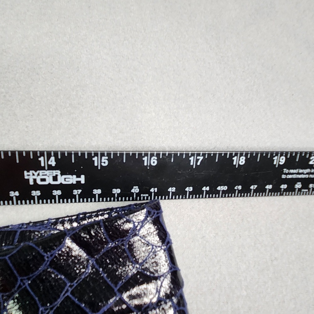 Jenniferle Pants Women's XL 32x30 Black Blue Croc Reptile Kylie Jenner Celebrity - Picture 10 of 15